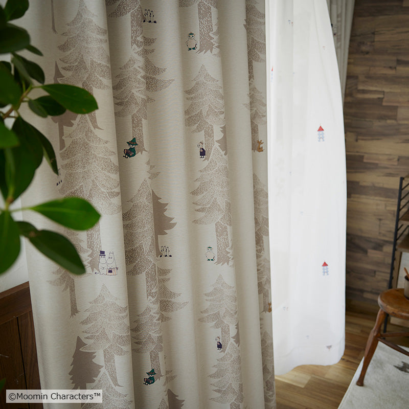 MOOMIN プートドレープ 遮光2級カーテン 1枚入り