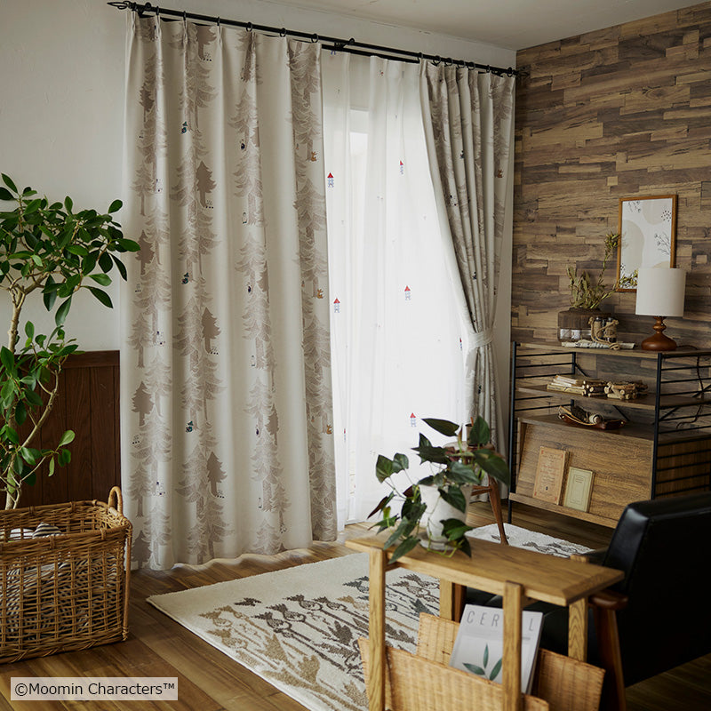 MOOMIN プートドレープ 遮光2級カーテン 1枚入り