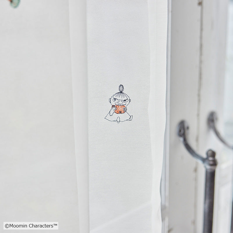 MOOMIN リンゴガブリ!ボイル レースカーテン 1枚入り