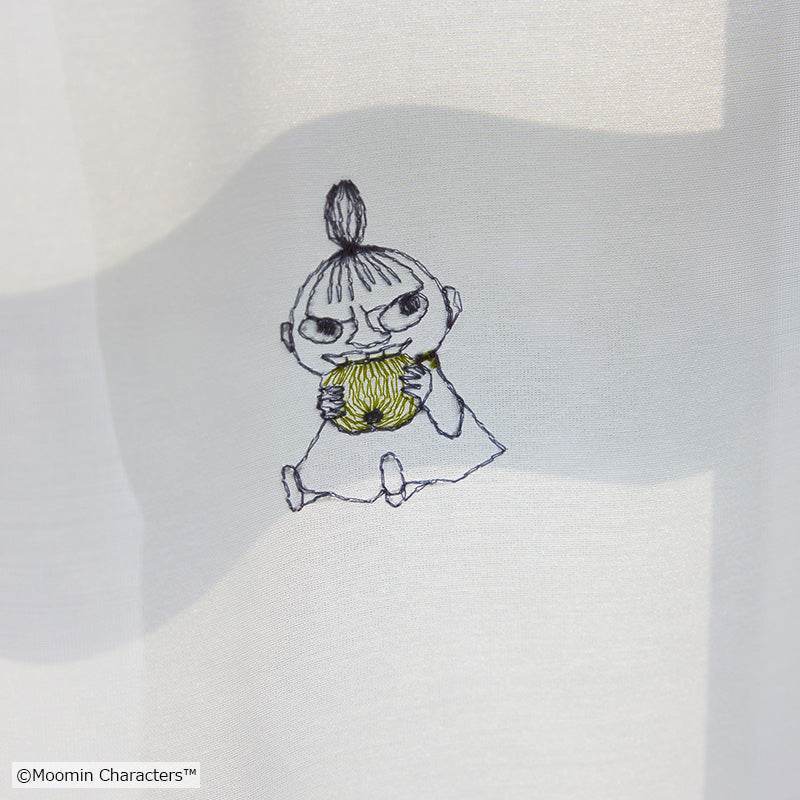 MOOMIN リンゴガブリ!ボイル レースカーテン 1枚入り