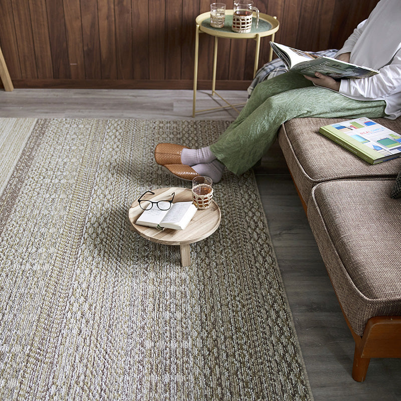 ナチュラルで美しい織り模様の防音ラグ