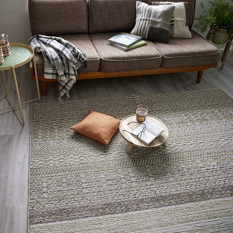 ナチュラルで美しい織り模様の防音ラグ