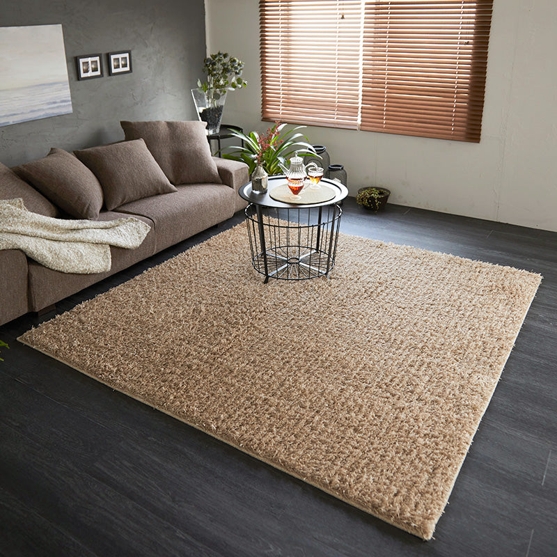 【サイズオーダー対応】太さの異なる糸を組み合わせた表情豊かなシャギーラグ フレールシャギー