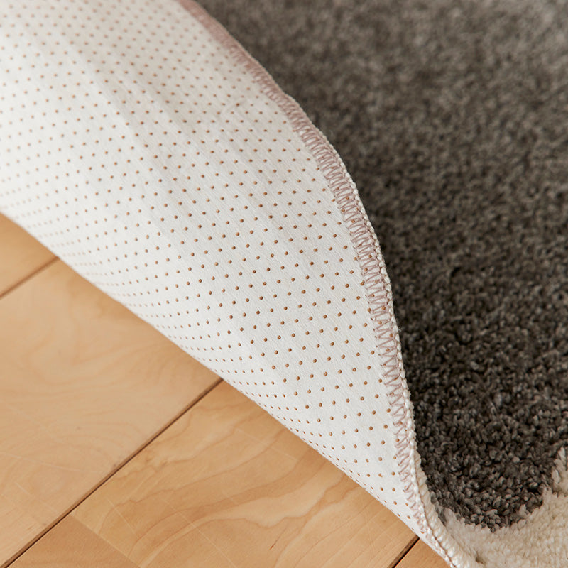 防ダニ加工のおしゃれな北欧テイスト優しいカタチのアートラグ