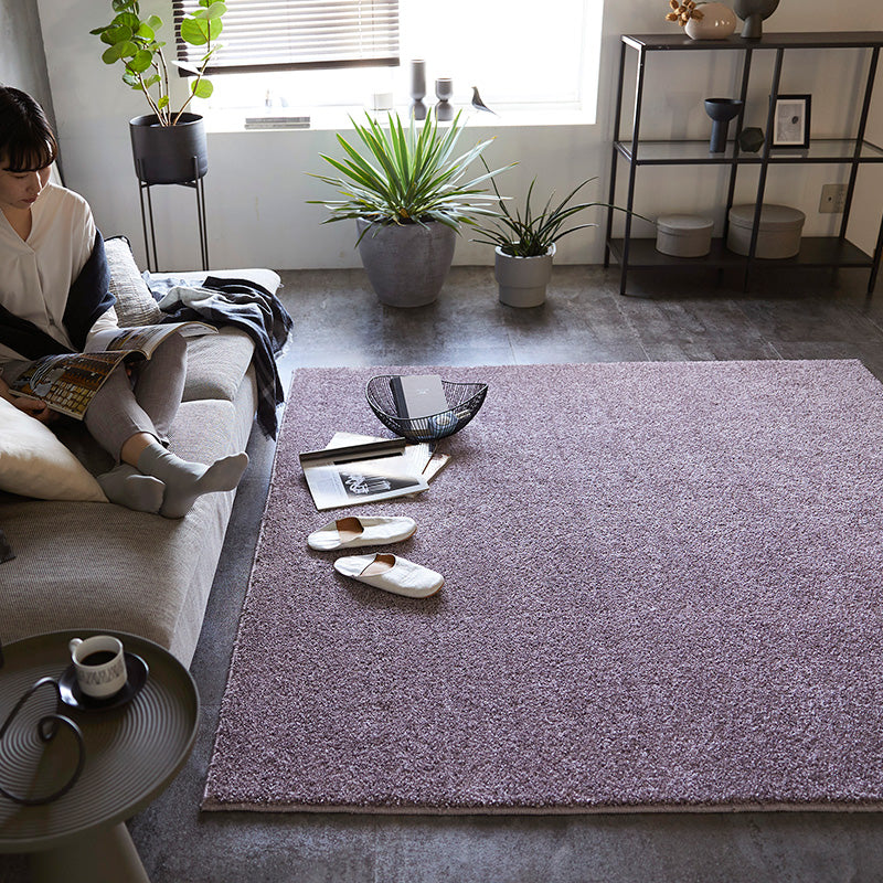 上品な光沢が高級感を演出するおしゃれな防炎&消臭ラグ ルネラグ