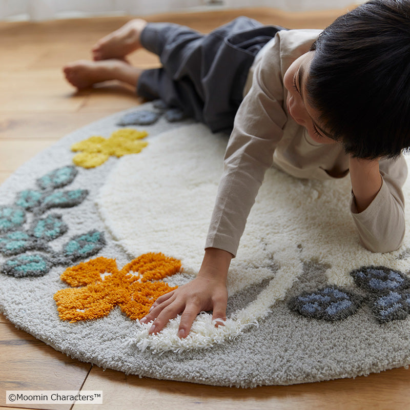 MOOMIN ムーミン / ムーミンのおしりラグ 円形95×95cm