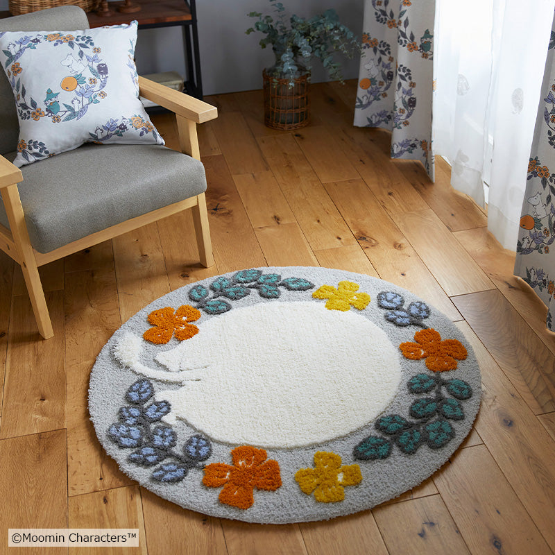 MOOMIN ムーミン / ムーミンのおしりラグ 円形95×95cm