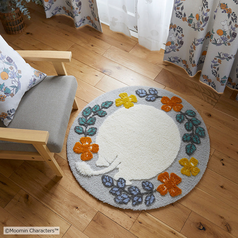 MOOMIN ムーミン / ムーミンのおしりラグ 円形95×95cm