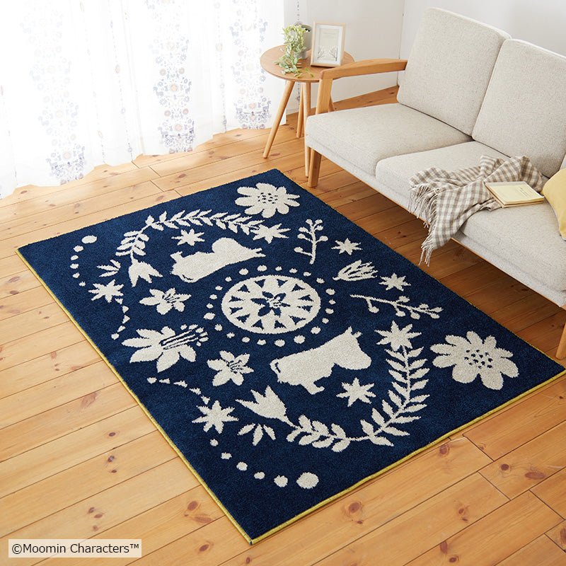 MOOMIN ムーミン / フォークラインラグ 130×185cm