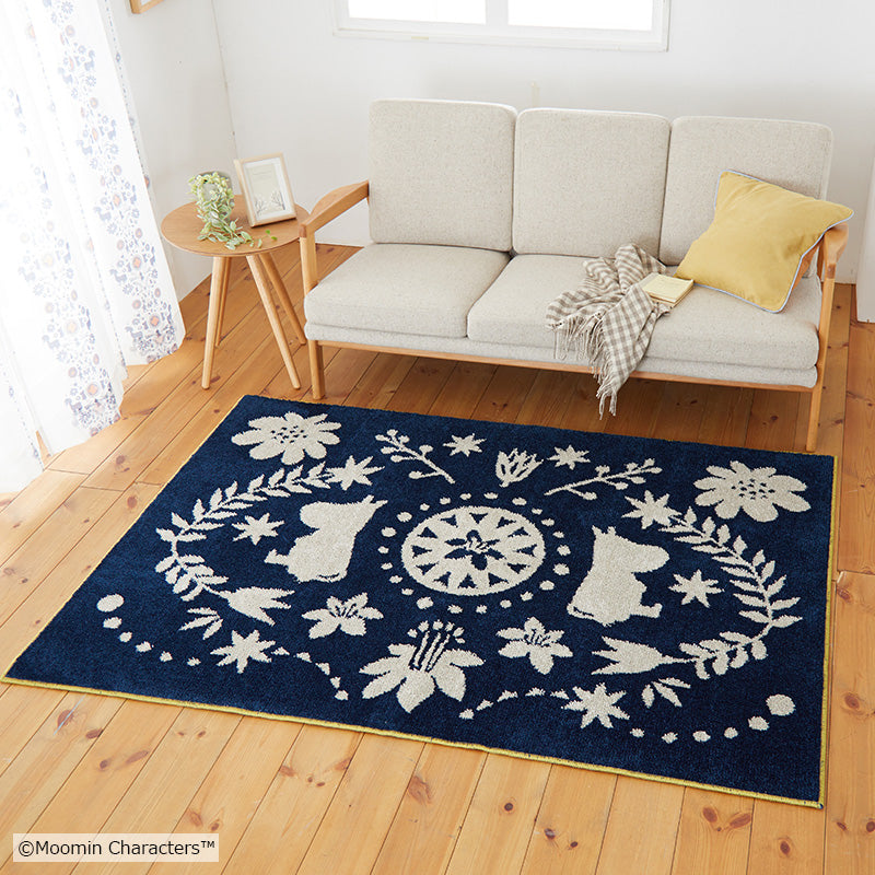 MOOMIN ムーミン / フォークラインラグ 130×185cm