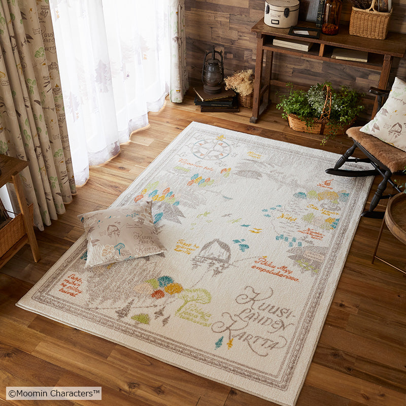 MOOMIN ムーミン / ムーミン谷の地図ラグ 140×200cm