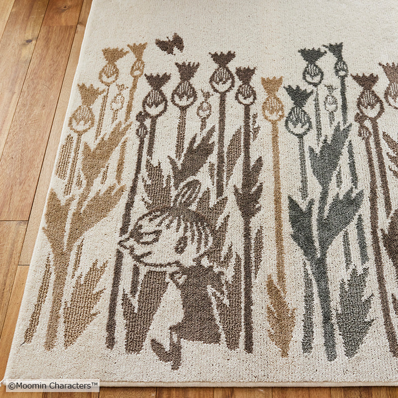 MOOMIN ムーミン / リトルミイワイルドフラワーラグ 130×185cm