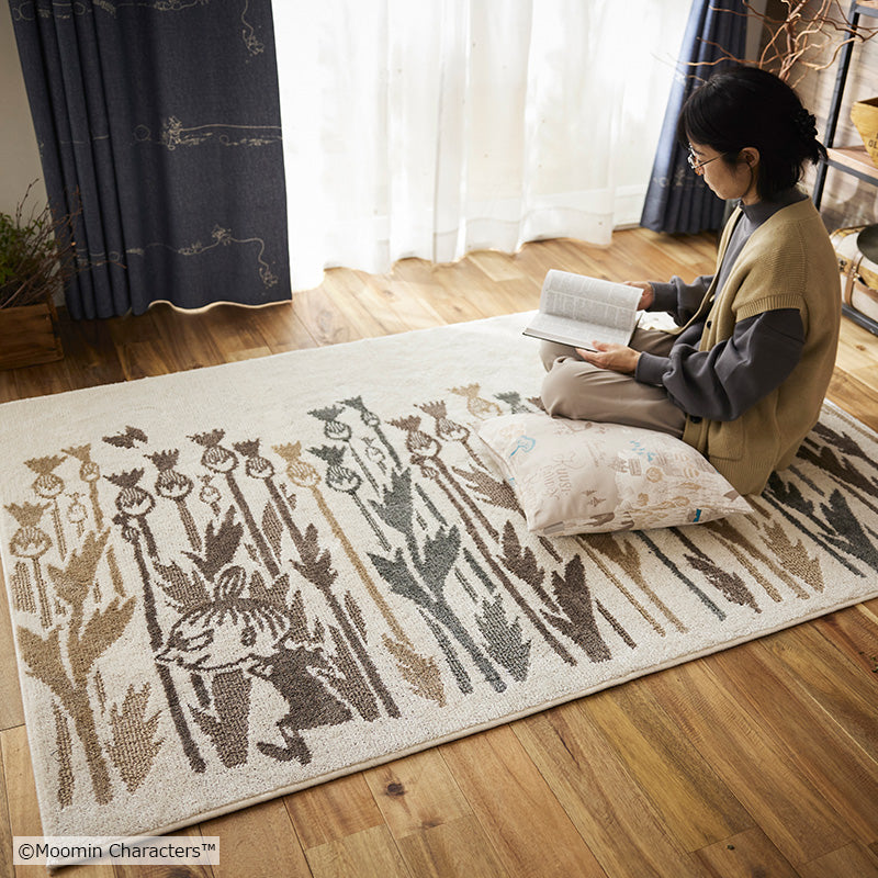 MOOMIN ムーミン / リトルミイワイルドフラワーラグ 130×185cm