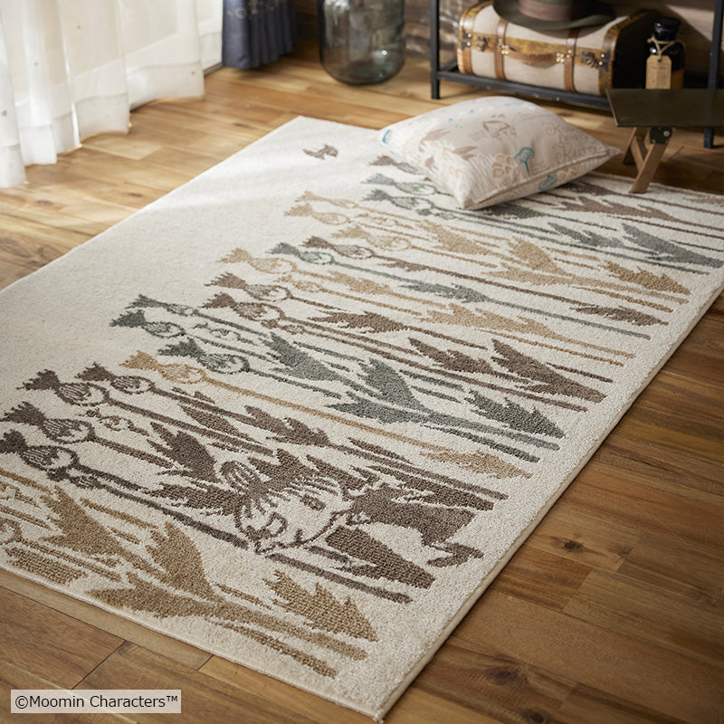 MOOMIN ムーミン / リトルミイワイルドフラワーラグ 130×185cm