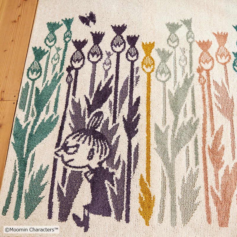MOOMIN ムーミン / リトルミイワイルドフラワーラグ 130×185cm