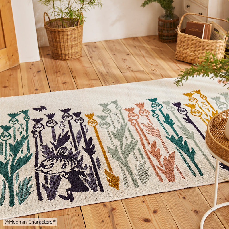 MOOMIN ムーミン / リトルミイワイルドフラワーラグ 130×185cm