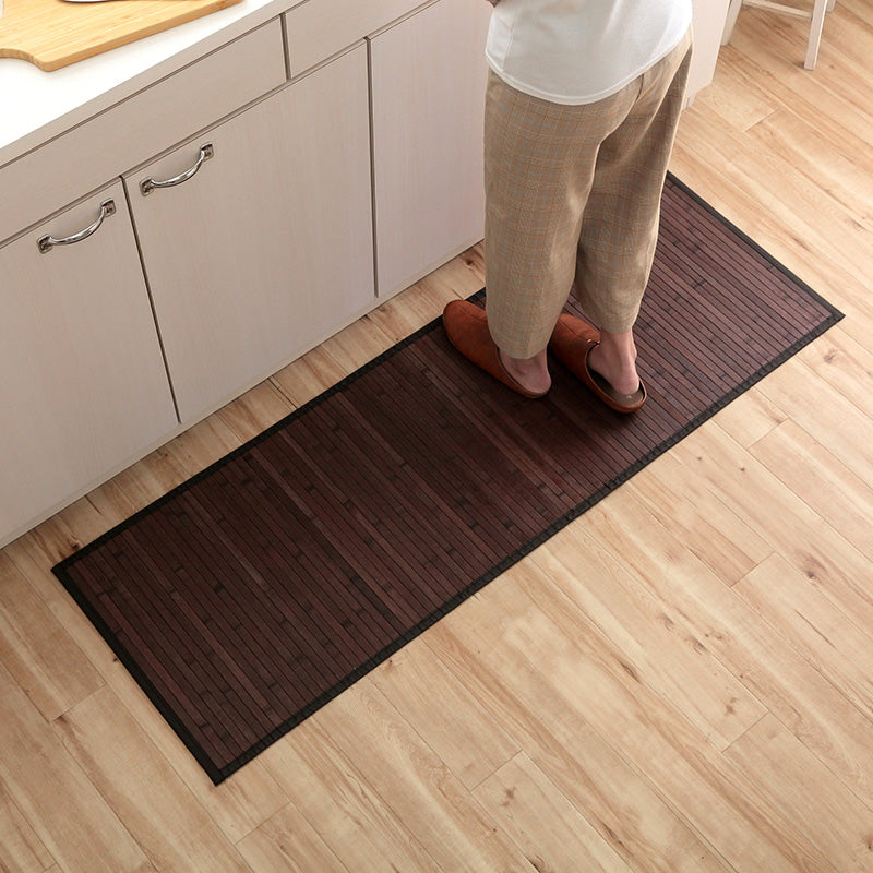 耐久性に優れた竹のキッチンマット 竹の素材感をいかしたバンブーマット 長さ:150~240cm