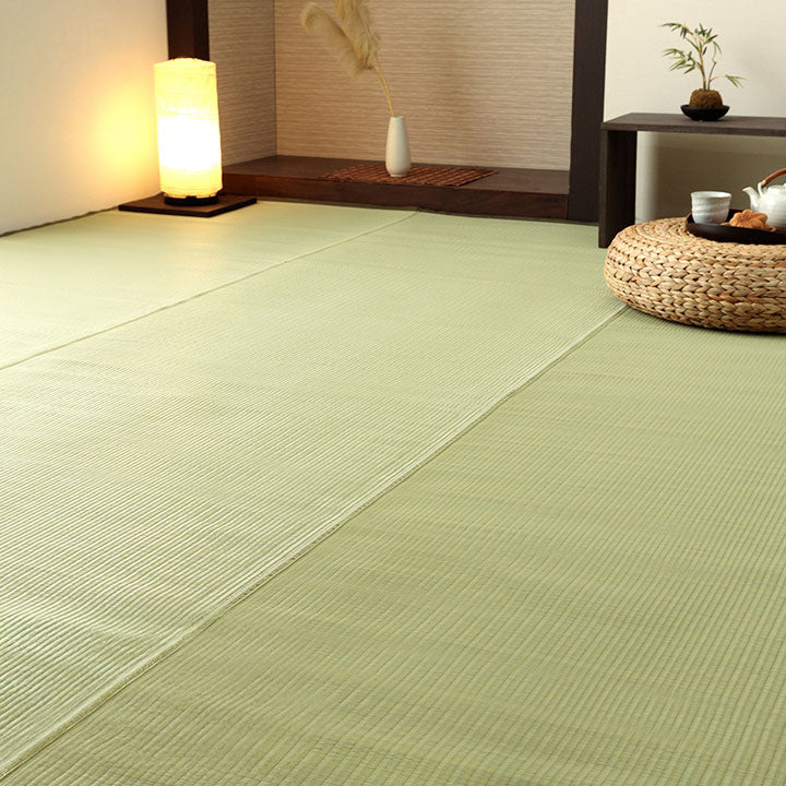 国産い草ござ風カーペット 五木 汚れても水洗いできてお手入れ簡単