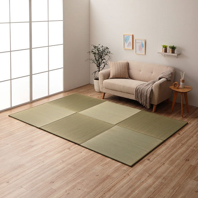 置き畳 届いたユニット畳を床に置くだけで畳のスペース ラッカル 約82×82cm