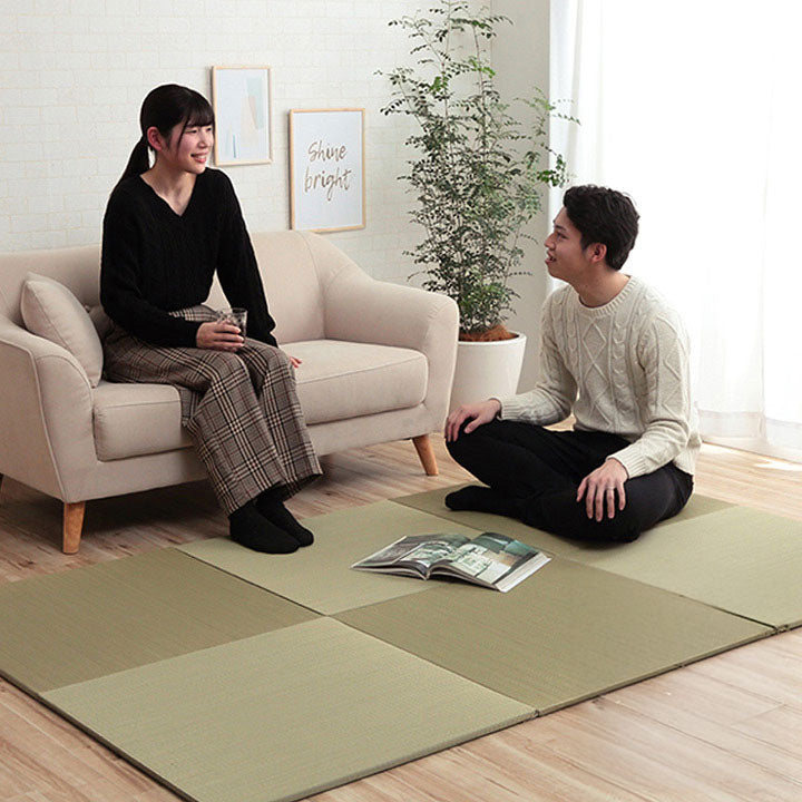 フローリングに置くだけ置き畳 無地畳 なつかしい畳の香りと肌ざわり