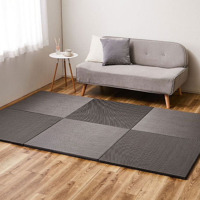 水や汚れに強い置き畳 キッズ向けのプレイマットからシニアのお昼寝 綾模様 約82×82×2.5cm