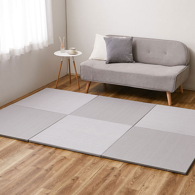 水や汚れに強い置き畳 キッズ向けのプレイマットからシニアのお昼寝 綾模様 約82×82×2.5cm