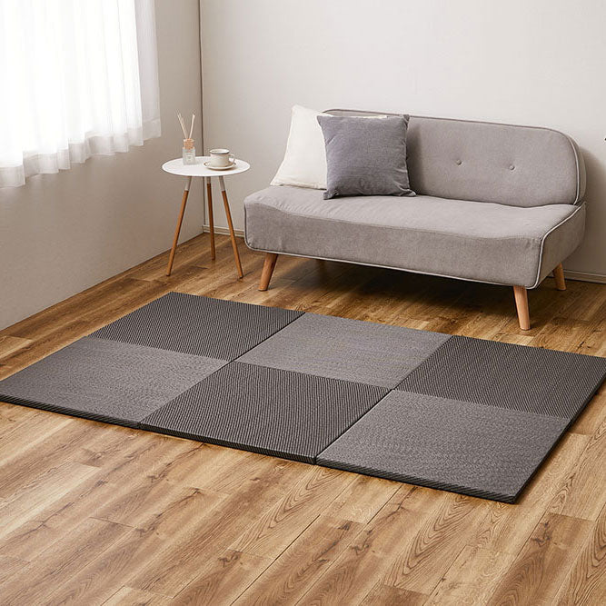水や汚れに強い置き畳 キッズ向けのプレイマットからシニアのお昼寝 綾模様 約65×65×2.5cm