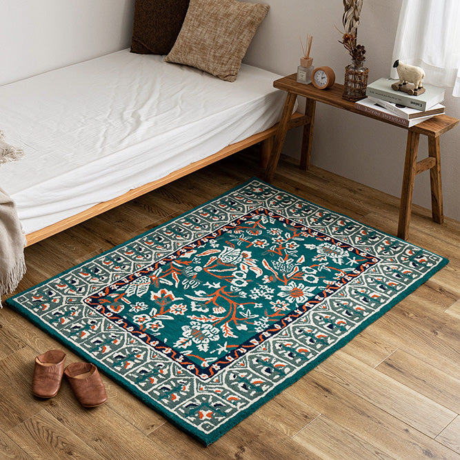 ウール100%のハンドメイドラグマット ポタリー