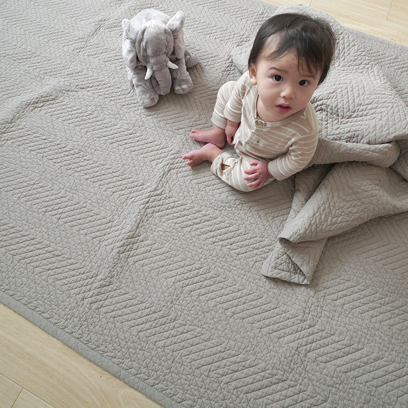 洗えるラグ イブル ヘリンボーン柄マルチカバー