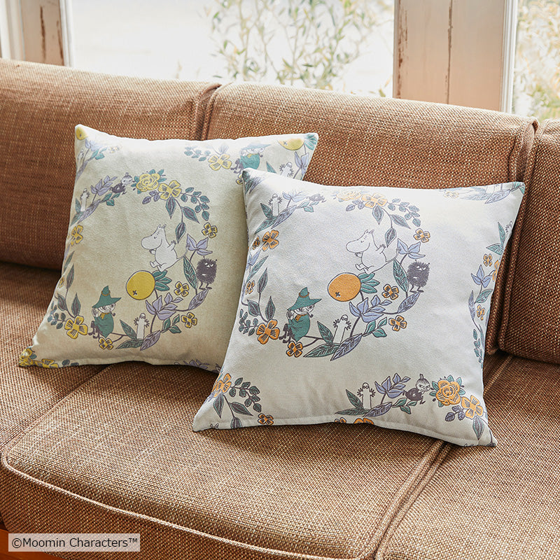MOOMIN ムーミン クッションカバー FRUITS GARDEN フルーツガーデン (45×45cm)