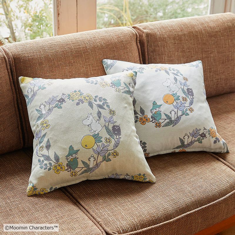MOOMIN ムーミン クッションカバー FRUITS GARDEN フルーツガーデン (45×45cm)