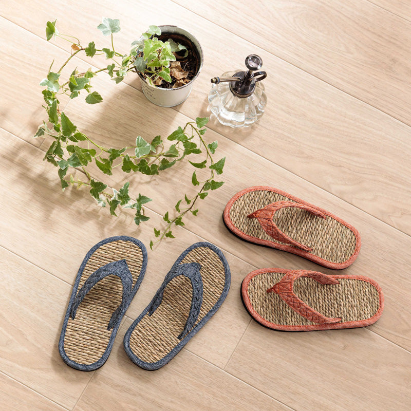 天然素材のい草スリッパ 大人気の七島い草の草履子供用 キッズサイズ