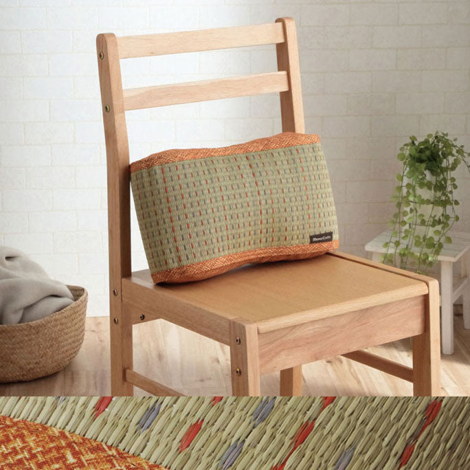 すっきりとしたドット柄のおしゃれない草のフィットクッション