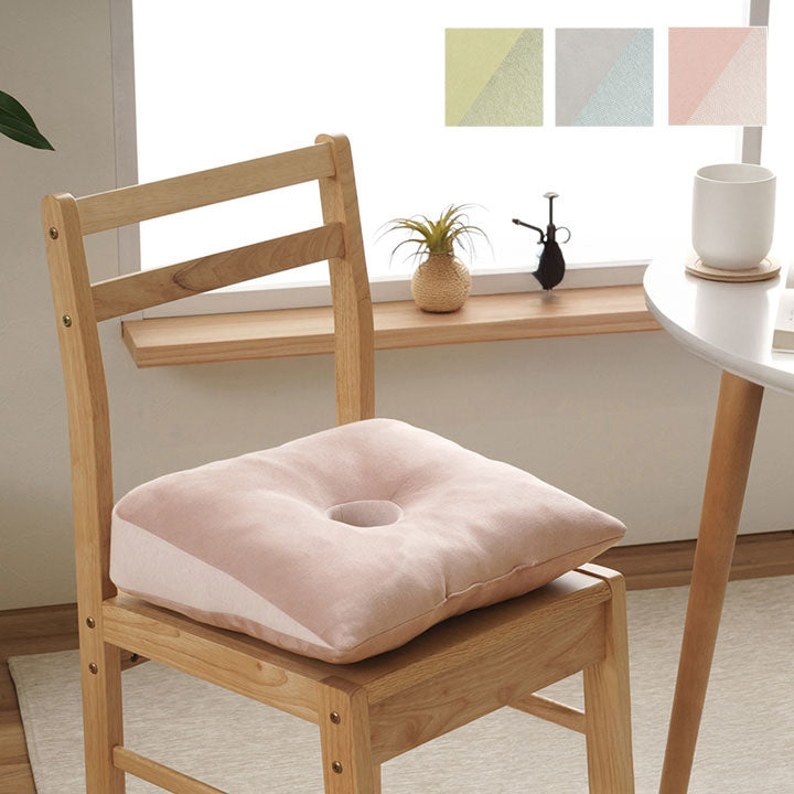 オールシーズン使えるスエード調のクッション 快適フィット