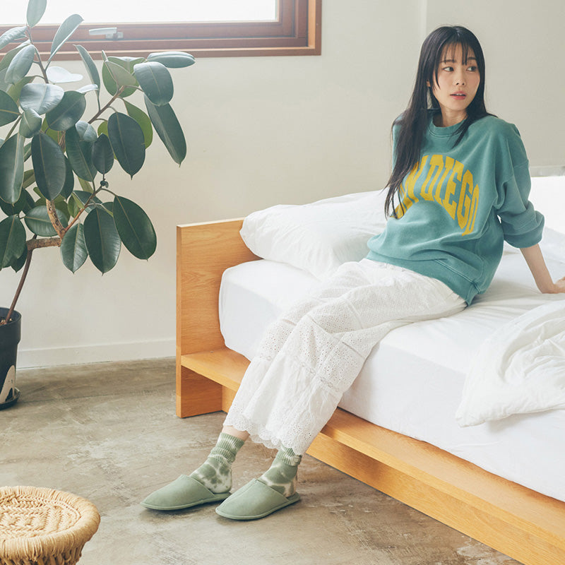 room's easyWASH × Ultrasuede® 洗濯機で丸洗いができるスリッパ