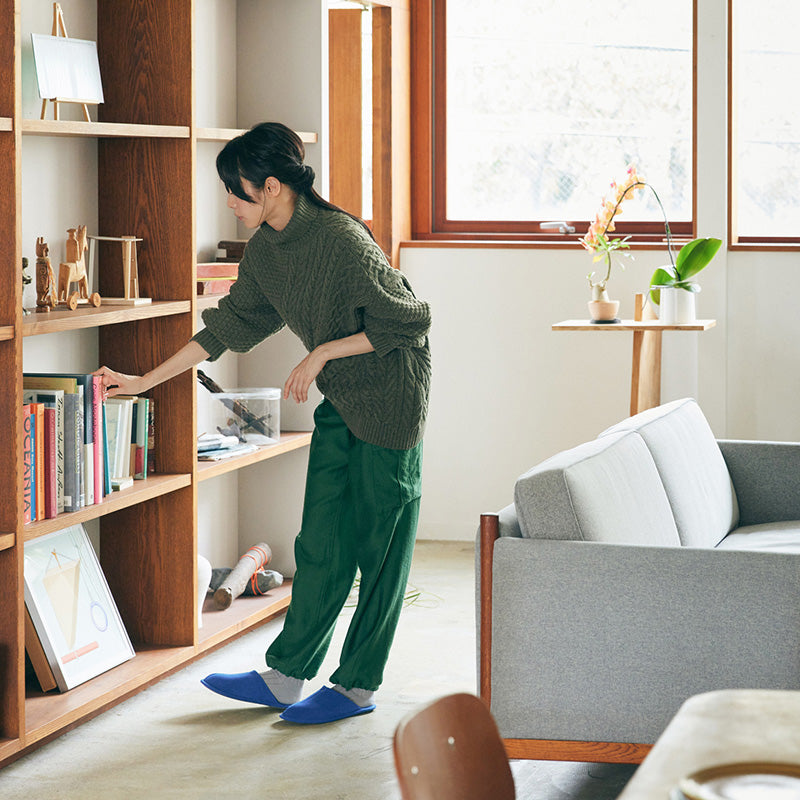 room's easyWASH × Ultrasuede® 洗濯機で丸洗いができるスリッパ