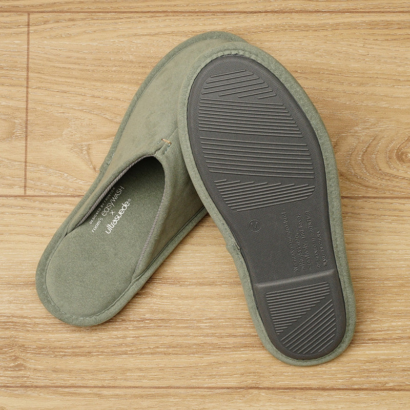 room's easyWASH × Ultrasuede® 洗濯機で丸洗いができるスリッパ