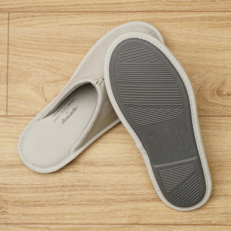 room's easyWASH × Ultrasuede® 洗濯機で丸洗いができるスリッパ