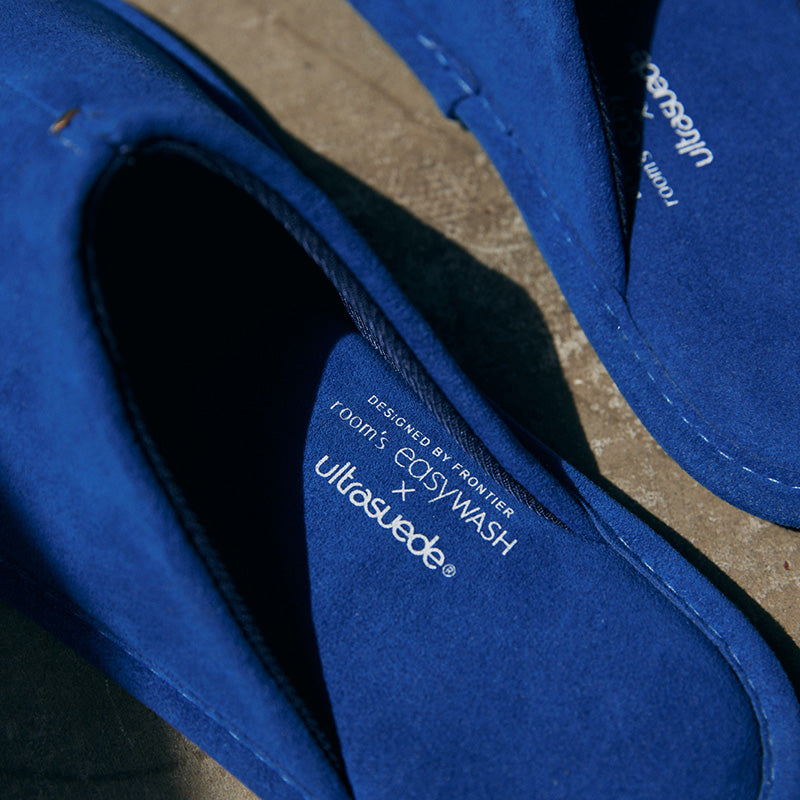 room's easyWASH × Ultrasuede® 洗濯機で丸洗いができるスリッパ