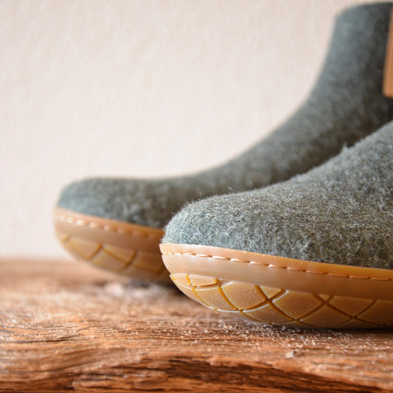 BOOT WITH RUBBER SOLE - ブーツ ラバーソール glerups (グレーラップ)