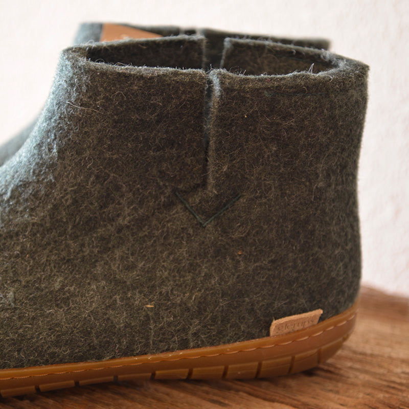 BOOT WITH RUBBER SOLE - ブーツ ラバーソール glerups (グレーラップ)