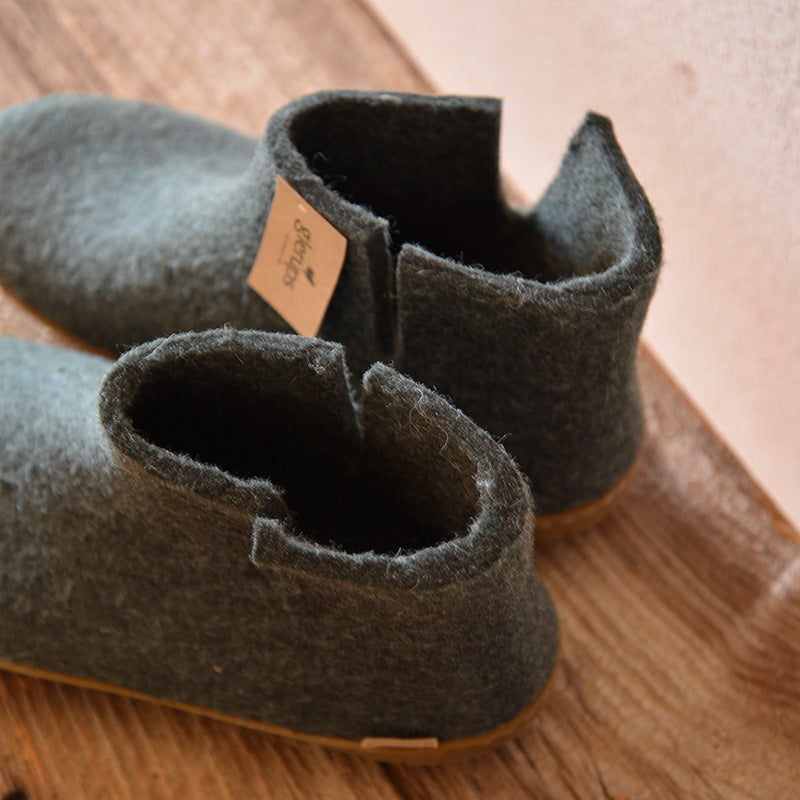 BOOT WITH RUBBER SOLE - ブーツ ラバーソール glerups (グレーラップ)