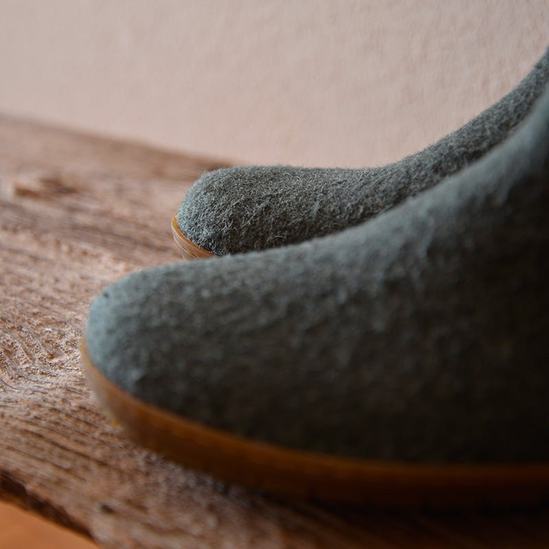 BOOT WITH RUBBER SOLE - ブーツ ラバーソール glerups (グレーラップ)