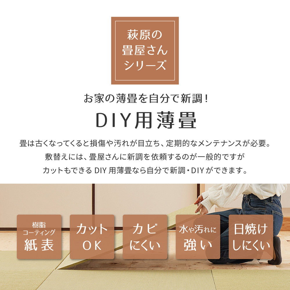 畳の交換をDIYで!お家の薄畳を自分で新調できるDIY用畳