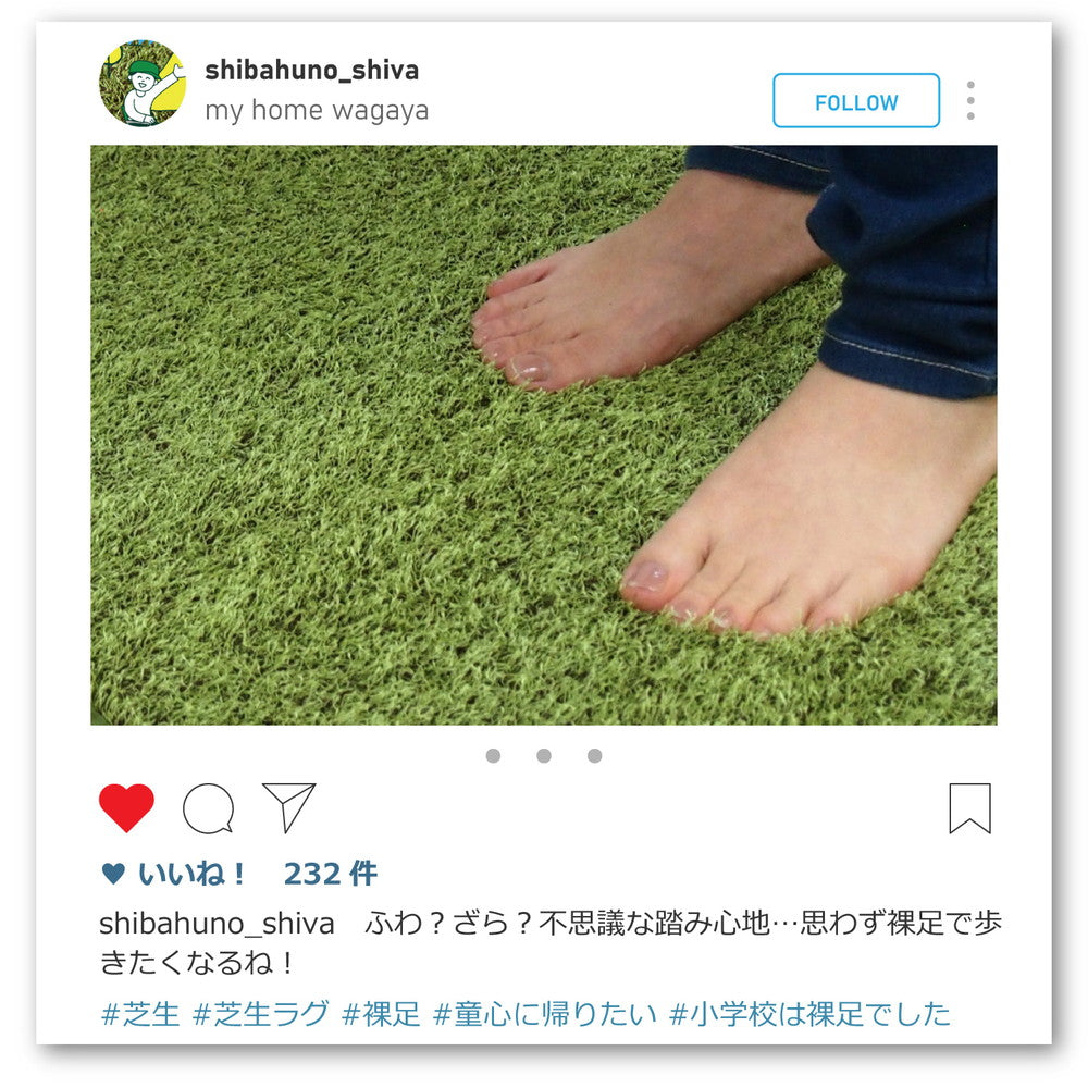 芝生みたいなキッチンマット 緑いっぱいの素敵な空間を シーヴァ 長さ:120cm~240cm