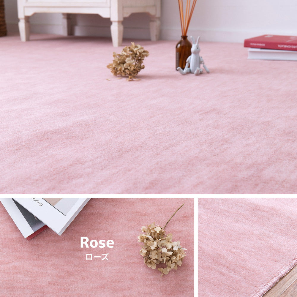 かわいいパステルカラーの抗菌カーペット 毛先カットでペットのいるご家庭でも安心! 江戸間3~10畳