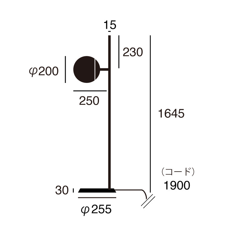 フロアライト Bliss-floor lamp - ブリスフロアーランプ