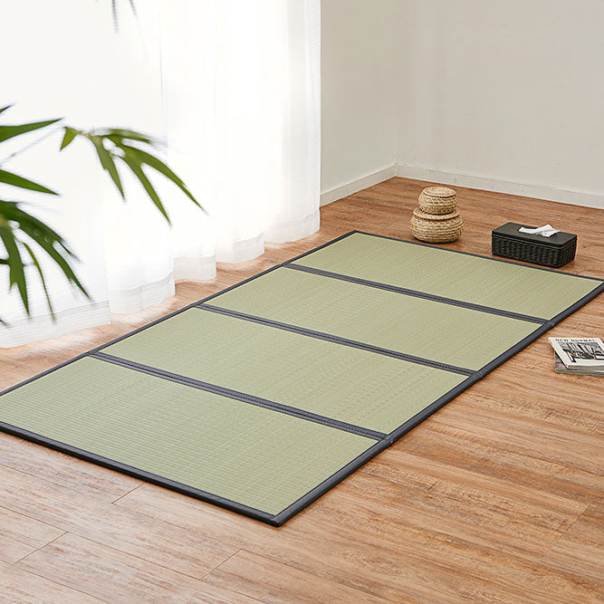 水拭きできるい草風マットレス 折り畳めて収納カンタン シングル~ダブル