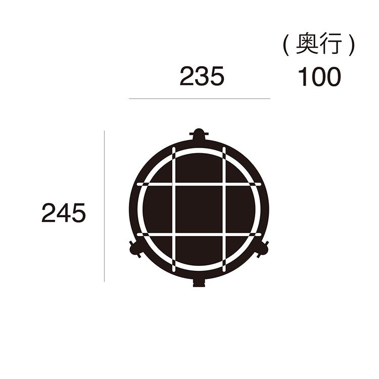 ウォールランプ Beach house-round wall - ビーチハウス ラウンドウォールランプ(屋内・屋外兼用)