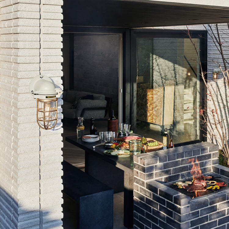 ウォールランプ Navy base-wall - ネイビーベース ウォールランプ(屋内・屋外兼用)